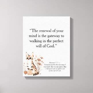 Toile Christian Motivational Wall Art (modifiable)