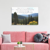 Toile Christian Wall Art Mountain View Confiance dans le (Insitu(Salon))