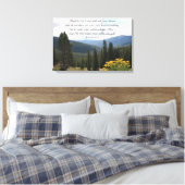 Toile Christian Wall Art Mountain View Confiance dans le (Insitu(Chambre))