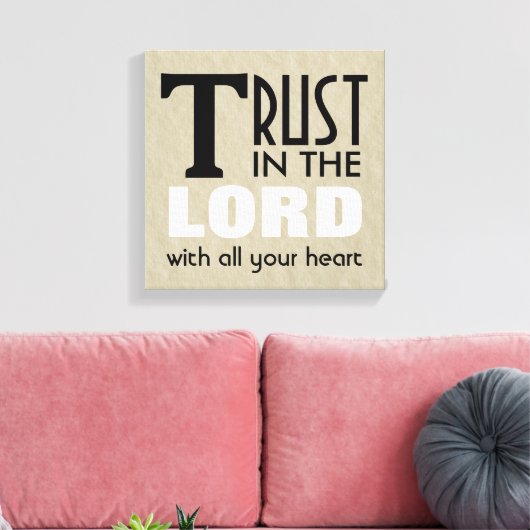 Toile Christian Wrapped Canvas Art Trust dans le Seigneu (Insitu(Salon))