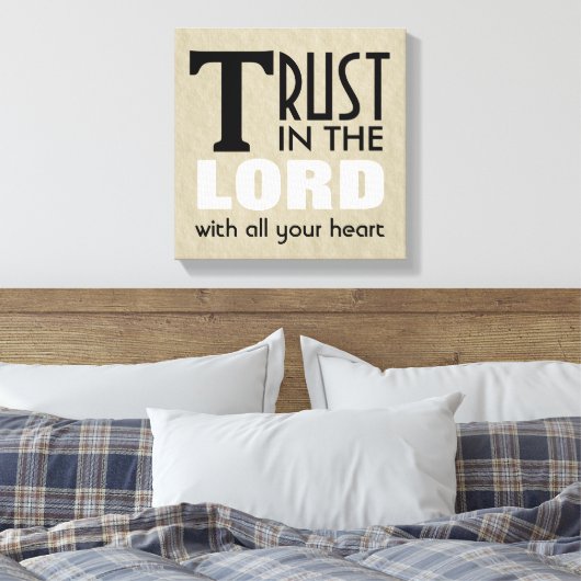 Toile Christian Wrapped Canvas Art Trust dans le Seigneu (Insitu(Chambre))