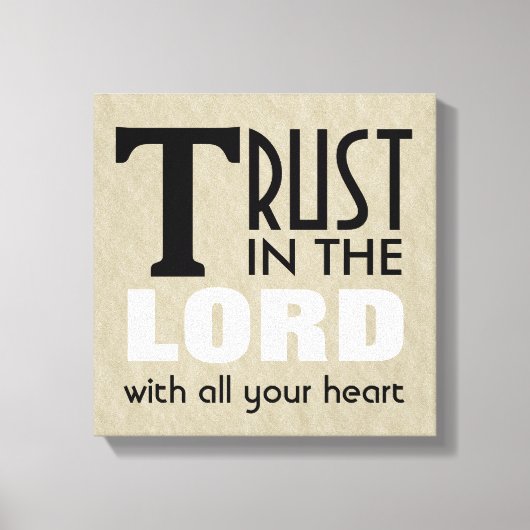 Toile Christian Wrapped Canvas Art Trust dans le Seigneu (Recto)