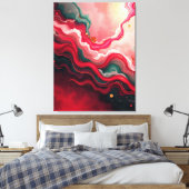 Toile Christmas Bloom Frequencies – Abstract Energy Wrap (Insitu(Chambre))