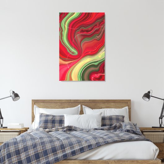 Toile Christmas Bloom Frequencies Premium Wrapped Canvas (Insitu(Chambre))