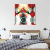 Toile Christmas Festive Colors Frequency Abstract Winter (Insitu(Chambre))