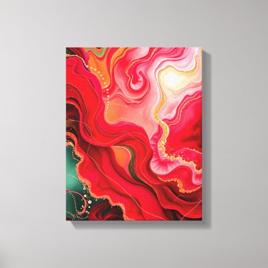 Toile Christmas Frequency Resonance Premium Wrapped (Recto)