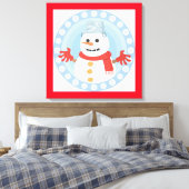 TOILE CHRISTMAS HIVER SNOWMAN (Insitu(Chambre))