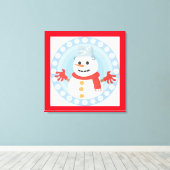 TOILE CHRISTMAS HIVER SNOWMAN (Insitu (Plancher de Bois))
