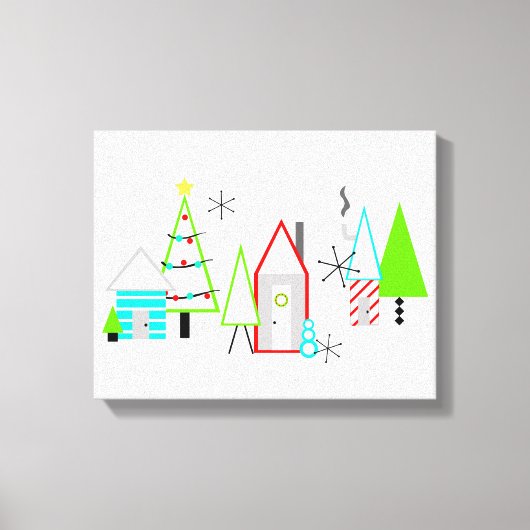 Toile christmas midcentury (Recto)