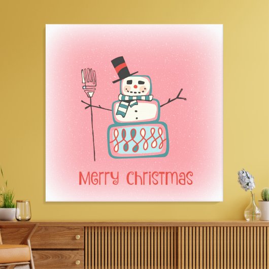 Toile Christmas Snowman (Insitu(Salon))