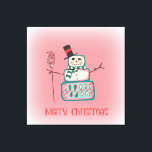 Toile Christmas Snowman<br><div class="desc">La toile brillante de Christmas Snowman Zazzle est faite d'un mélange coton-poly sans additif et dispose d'un revêtement spécial réceptif à l'encre qui protège la surface imprimée contre la fissuration lorsqu'elle est étirée. Réalisées en tissage serré idéal pour tout œuvres d'art et photographie, le séchage instantané des toiles en brillant...</div>