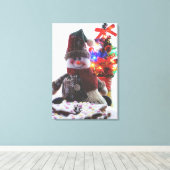 TOILE CHRISTMAS SNOWMAN (Insitu (Plancher de Bois))