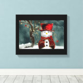 Toile Christmas Snowman (Insitu (Plancher de Bois))