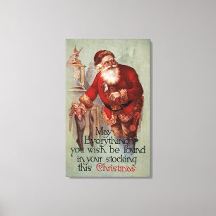 Toile ChristmasFinding tout dans vous bas