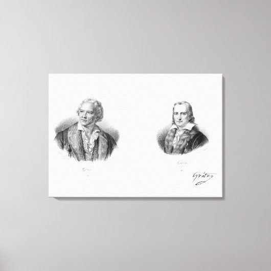 Toile Christoph Willibald von Gluck et Andre (Recto)