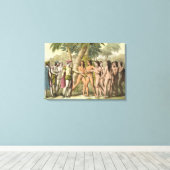 Toile Christophe Colomb (1451-1506) avec Hernando Cor (Insitu (Plancher de Bois))