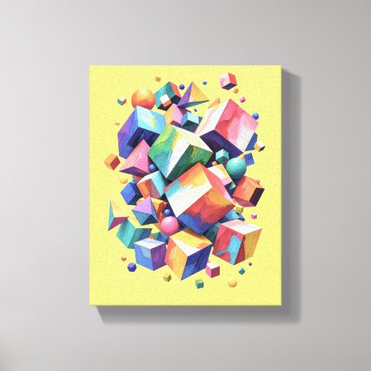 Toile Chromatic Cube Symphony (Recto)