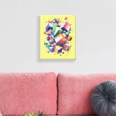 Toile Chromatic Cube Symphony (Insitu(Salon))