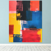 Toile Chromatic Intersections (Insitu (Plancher de Bois))