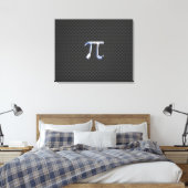 Toile Chrome comme symbole Pi sur l'impression de fibre  (Insitu(Chambre))