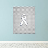 Toile Chrome White Ribbon Sensibilisation Fibre de carbo (Insitu (Plancher de Bois))