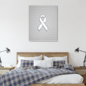 Toile Chrome White Ribbon Sensibilisation Fibre de carbo (Insitu(Chambre))