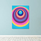 Toile Chromful Funky Stripes Modern Geometric (Insitu (Plancher de Bois))