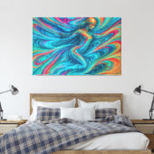 Toile “Chromisca” - Portrait d'enchanteresse fluide (Insitu(Chambre))