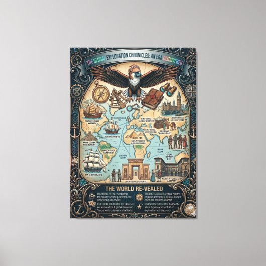 Toile Chroniques d'exploration mondiale (Recto)