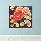 Toile chrysanthème (Insitu (Plancher de Bois))
