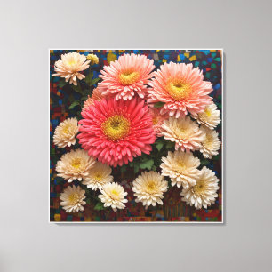 Toile chrysanthème