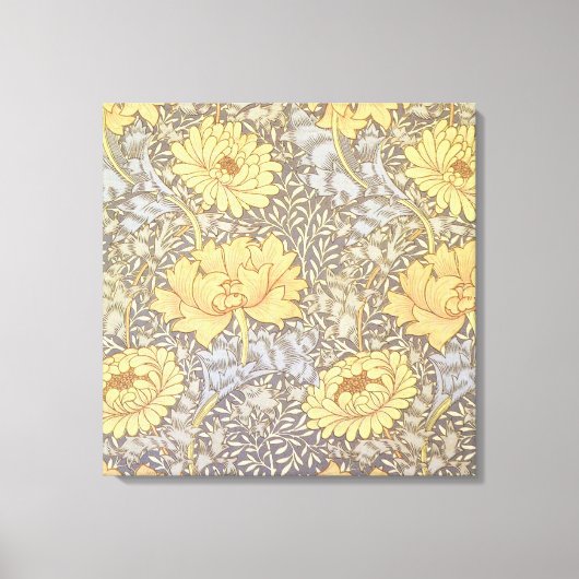 Toile Chrysanthème Fleurs de Maman William Morris (Recto)