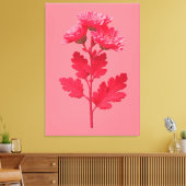 Toile Chrysanthème rose (Insitu(Salon))