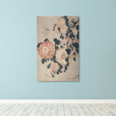 Toile Chrysanthèmes (bloc de bois couleur) (Insitu (Plancher de Bois))