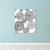 Toile Chrysanthèmes de l'école japonaise (Insitu (Plancher de Bois))