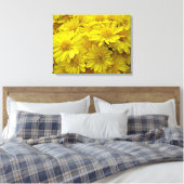 Toile Chrysanthèmes jaune soleil (Insitu(Chambre))