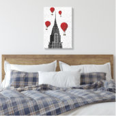 Toile Chrysler Building et Red Hot Air Ballots (Insitu(Chambre))