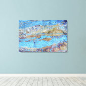 Toile Chrysocolla (CuSiO3) (Insitu (Plancher de Bois))