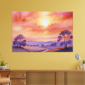 Toile "Chuchotements de coucher de soleil" (Insitu(Salon))