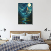 Toile Chuchotements de la Vallée au Clair de Lune Impres (Insitu(Chambre))