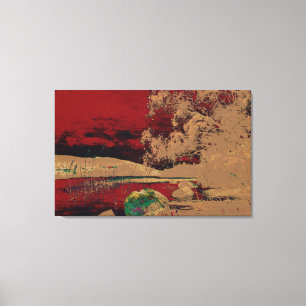 Toile Churberg, Fanny - Paysage riverain (Modifié)