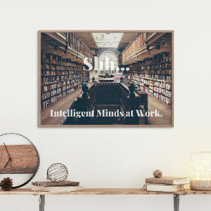 Toile Chut... Bibliothèque des esprits intelligents au t