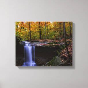 Toile Chute d'eau automnale du PNVC