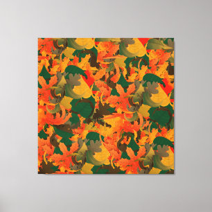 Toile Chute du Motif Feuille pour l'automne