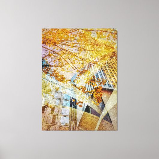 Toile Chute en ville Abstraite (Recto)