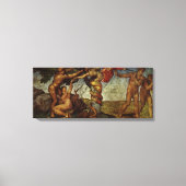 Toile Chute et Expulsion de Michel-Ange, Jardin d'Eden (Recto)