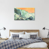 Toile Chutes américaines en hiver avec coucher de soleil (Insitu(Chambre))