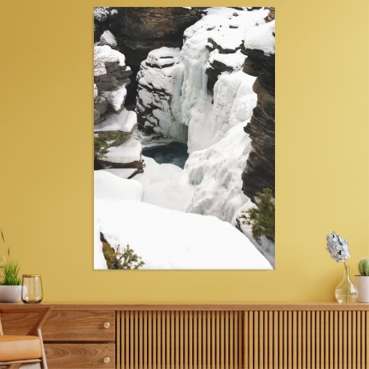 Toile Chutes d'Athabasca congelées (Insitu(Salon))