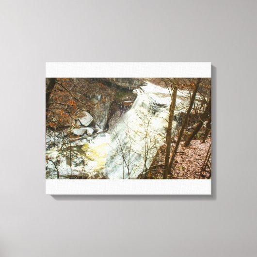 Toile Chutes de Brandywine en hiver, Ohio (Recto)