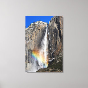 Toile Chutes de Yosemite avec arc-en-ciel